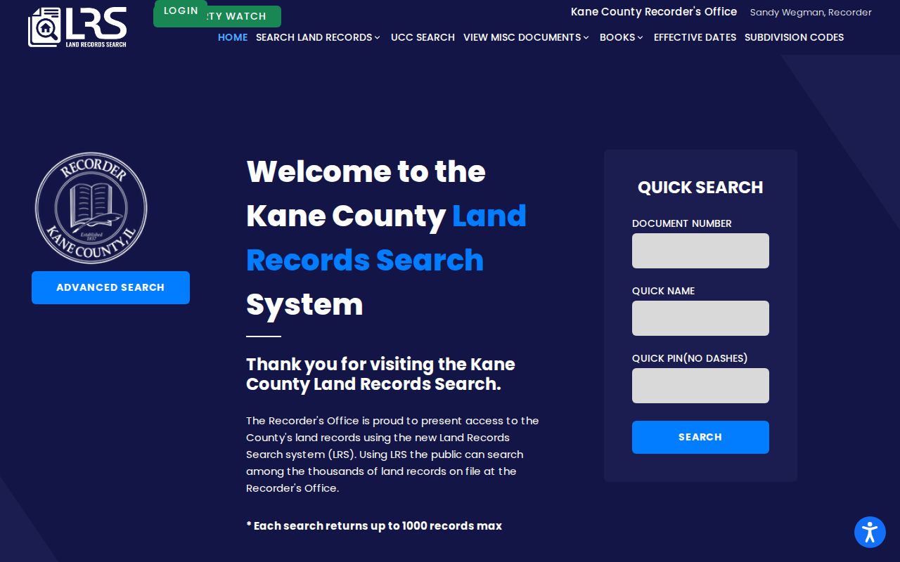 Kane County land records search for Algonquin deeds